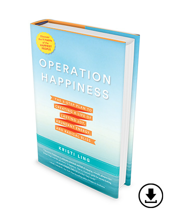 Operation Happiness book with white background
